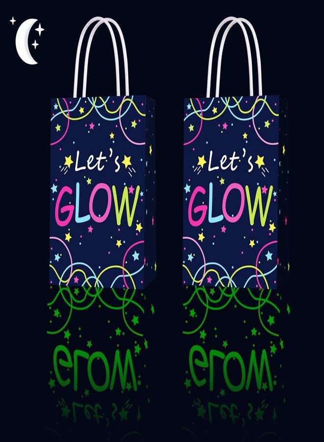 BCHOCKS Glow in the Dark Gift Bags, Creative Unique Party Favor Bags Treat Bags for Birthday Party Supplies(12pcs) - Image 1